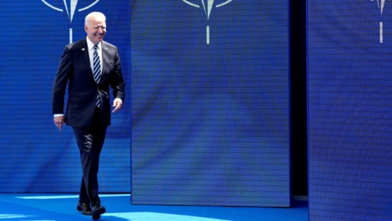 Biden auf dem Brüsseler NATO-Parkett (Bild: APA/AFP/POOL/FRANCOIS MORI)