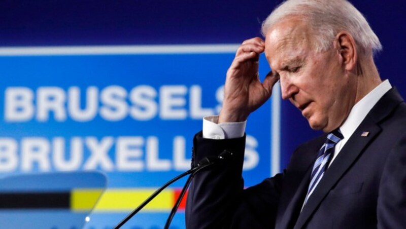 Biden beim NATO-Gipfel in Brüssel (Bild: ASSOCIATED PRESS)