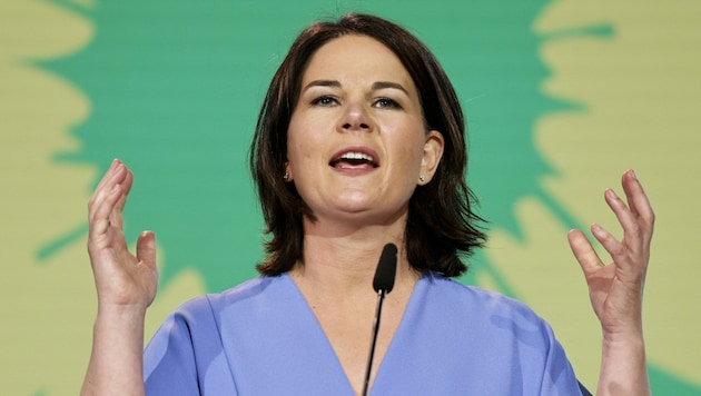 Die deutsche Kanzlerkandidatin Annalena Baerbock (Grüne) (Bild: APA/AFP/POOL/AXEL SCHMIDT)