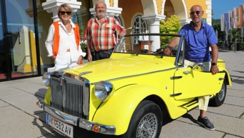 Glas drehte im Cabrio von Arno Ruckhofer. (Bild: Rojsek-Wiedergut Uta)