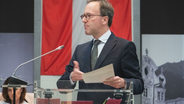 Klubchef der NEOS im Landtag, Dominik Oberhofer. (Bild: Neos)