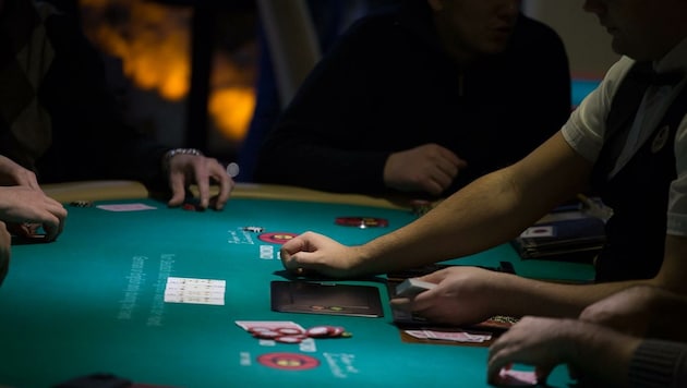 Ein Pokertisch in einem Spielsalon der Concord Casino Gruppe, als dieser noch in Betrieb war (Bild: Lloyd Casano)