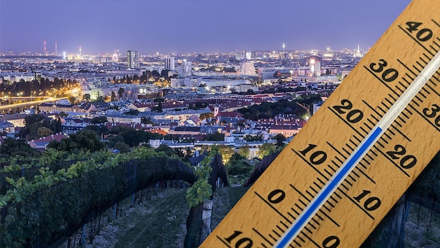 Never before has the thermometer in Vienna dropped below the 20 degree mark as rarely as this July. (Bild: stock.adobe.com, Krone KREATIV)