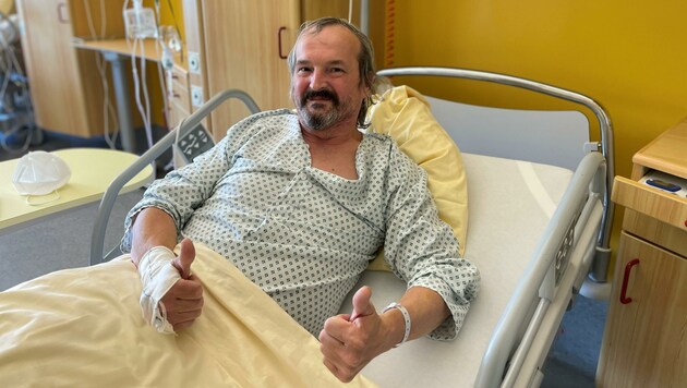 Bedankt sich für die gute Betreuung in Tulln: Corona-Patient Gerhard Lederer. (Bild: UK Tulln)