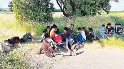 19 Pakistani bei Deutschkreutz - Asylantrag in Heiligenkreuz, dann Lager Traiskirchen (NÖ). (Bild: Christian Schulter)