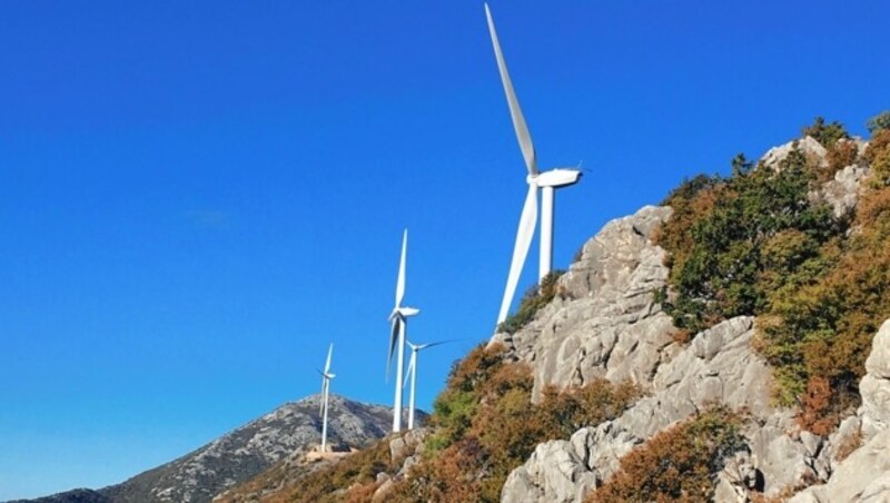 Alternativen wie dieser Windpark der Kelag in Kroatien sollen Uran 
 ersetzen. (Bild: Kelag)