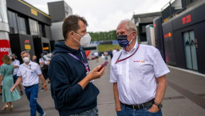 Werner Jessner bat Dr. Helmut Marko zum Gespräch. (Bild: Joerg Mitter / Limex Images)