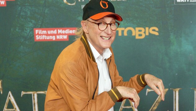 Otto Waalkes bei der Premiere der Fantasy-Komödie „Catweazle“ (Bild: APA/dpa/Henning Kaiser)