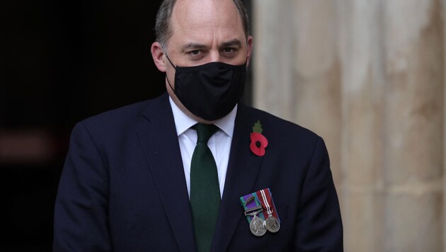 Großbritanniens Verteidigungsminister Ben Wallace (Bild: AFP)