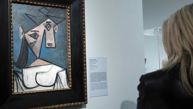 Picassos Bild hat eine besondere Bedeutung für die Griechen: Das Bild wurde dem Land einst vom Künstler höchstpersönlich für den Widerstand gegen die Nationalsozialisten übergeben. (Bild: EPA)