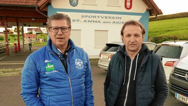 St. Anna-Boss Johannes Weidinger und Trainer Tomislav Kocijan freuen sich auf ein Cup-Heimspiel gegen den GAK. (Bild: Sepp Pail)