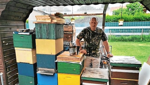 Der Imker muss seine Bienenstöcke bald verkaufen. (Bild: privat)