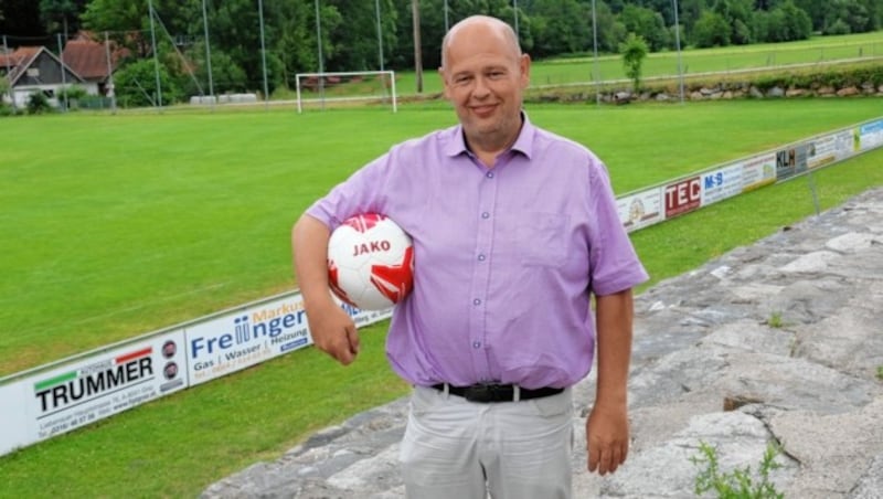 Peter Dudau, der Obmann des Sportvereins JSV Graz-Mariatrost: „Ich bin sehr froh, dass wir endlich wieder den normalen Meisterschaftsbetrieb aufnehmen können.“ (Bild: Christian Jauschowetz)