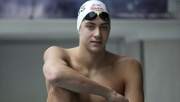 Schwimmer Luka Mladenovic startet nächste Woche bei der Junioren-EM. (Bild: Tröster Andreas)