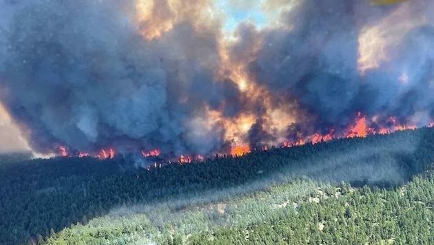 Das Feuer wütet in British Columbia. (Bild: AFP)