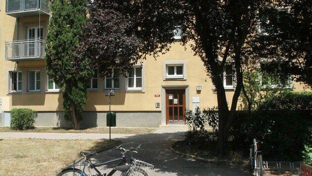 Eine Wohnung in diesem Gemeindebau in der Wiener Donaustadt war der Tatort. (Bild: Andi Schiel)