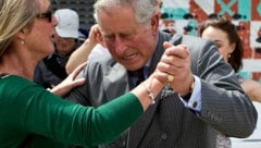 Prinz Charles 2012 während eines Tanzwettbewerbs im neuseeländischen Christchurch (Bild: AFP)