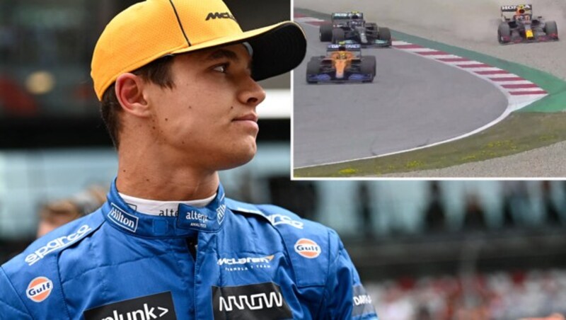 Lando Norris (Bild: APA/AFP/POOL/CHRISTIAN BRUNA, Screenshot ORF)