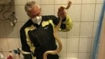 Ein eineinhalb Meter langer Python wanderte von einem Grazer Schlangenbesitzer zum Nachbarn. Letzterer erschreckte sich und wurde gebissen. (Bild: Werner Stangl)