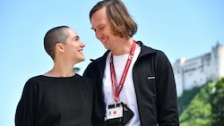 „Jedermann-Rockstars“: Verena Altenberger und Lars Eidinger (Bild: APA/BARBARA GINDL)