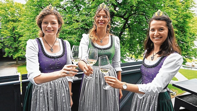 The election of the wine queen is a tradition in this country and the pretty figureheads should also remain female. (Bild: Pail Sepp)