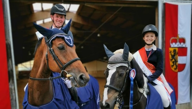 Siegten in Elixhausen: Christian Juza und seine jüngere Tochter Raphaela. (Bild: Christian Juza)