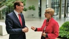 „Bayern ist unser wichtigster Exportmarkt“, betonen Markus Achleitner (l.) und Doris Hummer, hier beim Gespräch im Münchner Technologiezentrum. (Bild: Barbara Kneidinger)