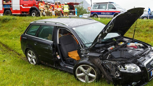 Unfall in Nüziders (Bild: Bernd Hofmeister)
