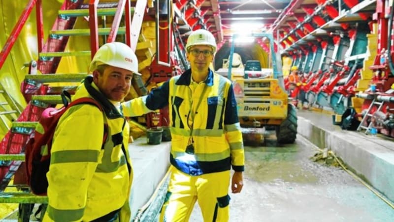 Sie leiten das Semmeringbasistunnel-Projekt: Gerhard Gobiet und Gernot Nipitsch (ÖBB) (Bild: Sepp Pail)