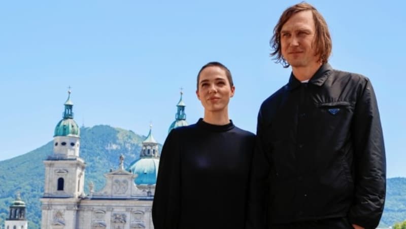 Salzburgs „Rockstars“: Verena Altenberger und Lars Eidinger (Bild: Markus Tschepp)