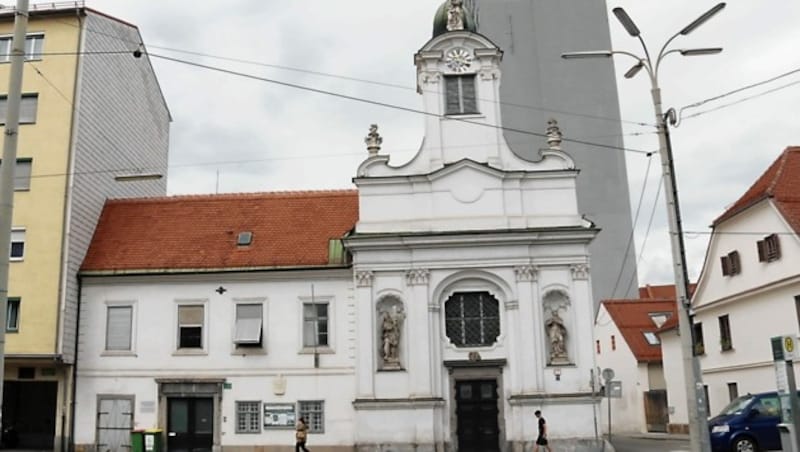 Die Welsche Kirche auf dem Griesplatz. (Bild: Christian Jauschowetz)