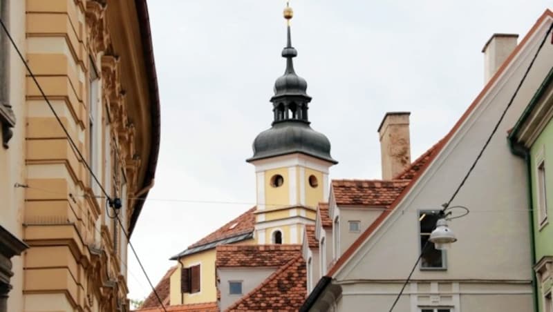 Die Stiegenkirche am Fuße des Schloßbergs. (Bild: Christian Jauschowetz)