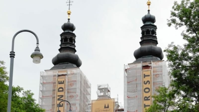 Mit Hilfe privater Sponsoren konnte die Sanierung der Basilika Mariatrost in Angriff genommen werden. (Bild: Christian Jauschowetz)