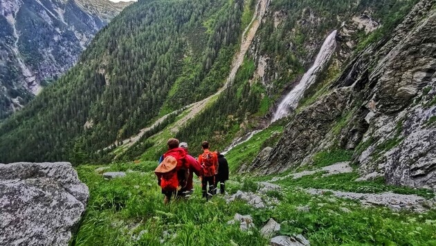 Die Bergretter waren auf 1650 Metern unterwegs. (Bild: Bergrettung Bad Gastein)