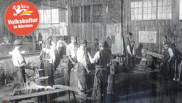 21 Arbeiter waren für gewöhnlich in der Schmiede tätig, im 1. Weltkrieg waren es 60. (Bild: Rojsek-Wiedergut Uta)