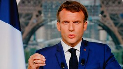 In seiner Rede an die Nation erklärte Macron, dass sich alle Mitarbeiter in der Pflege bis zum 15. September gegen Corona impfen lassen müssen. (Bild: AFP/Ludovic MARIN)