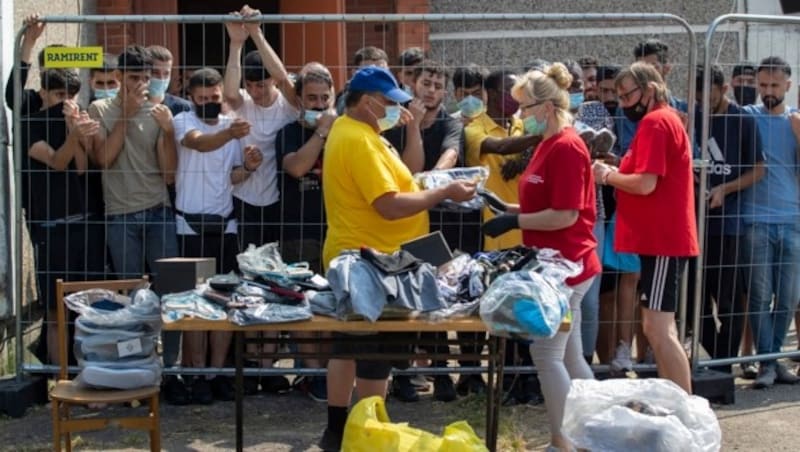 Flüchtlingscamp in Litauen (Bild: The Associated Press)