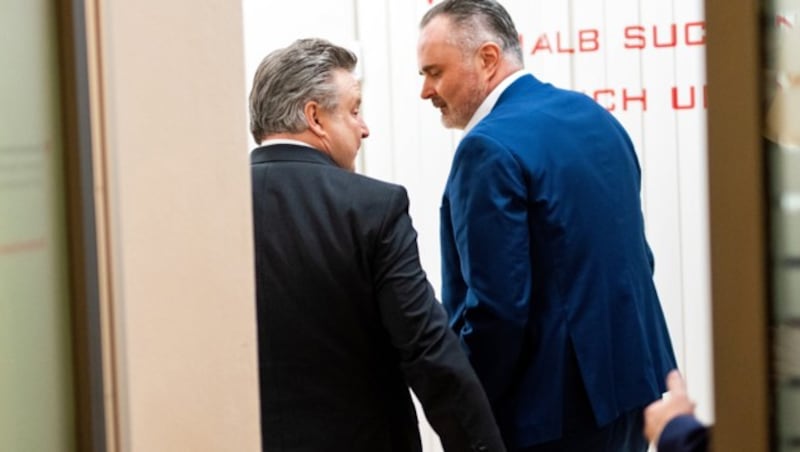 Gesprächsbedarf: Ludwig (li.) und Doskozil (Bild: APA/GEORG HOCHMUTH)