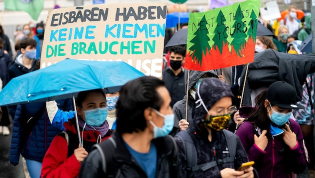 Eine „Fridays For Future“-Demo in Wien im Vorjahr (Bild: APA/GEORG HOCHMUTH)