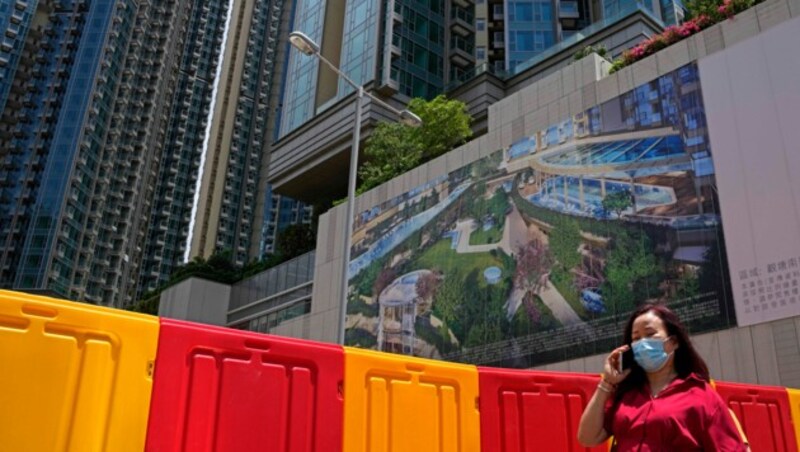 In Hongkong kann man eine Wohnung in diesem Hochhauskomplex gewinnen, wenn man sich impfen lässt. (Bild: Associated Press)