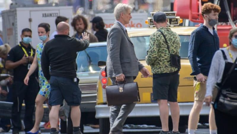 Harrison Fords Stuntdouble am Set in Glasgow (Bild: Wattie Cheung / Camera Press / picturedesk.com)