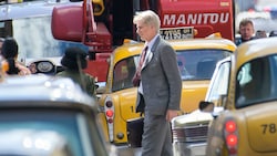 Harrison Fords Stuntdouble bei den Dreharbeiten in Glasgow (Bild: Wattie Cheung / Camera Press / picturedesk.com)