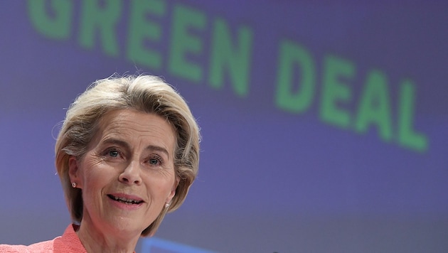 EU-Kommissionspräsidentin Ursula von der Leyen (Bild: APA/AFP/JOHN THYS)