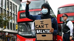 Protest gegen Rassismus in London (Bild: APA/AFP/JUSTIN TALLIS)