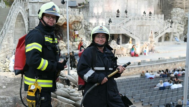 Brandwache bei der Oper im Steinbruch. (Bild: Huber Patrick)