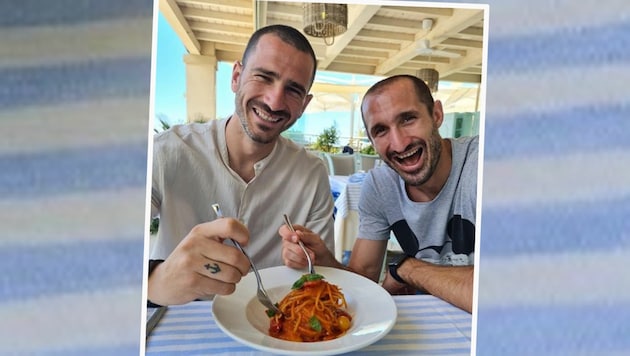 Leonardo Bonucci (li.) und Giorgio Chiellini (Bild: Instagram.com/bonuccileo19)