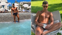 „Maschine“ mit 4,3 Prozent Fettanteil: Flavius Daniliuc (links); Cristiano Ronaldo kommt auf sieben Prozent Fettanteil. (Bild: laviusdanil. Instagram.com/cristiano)