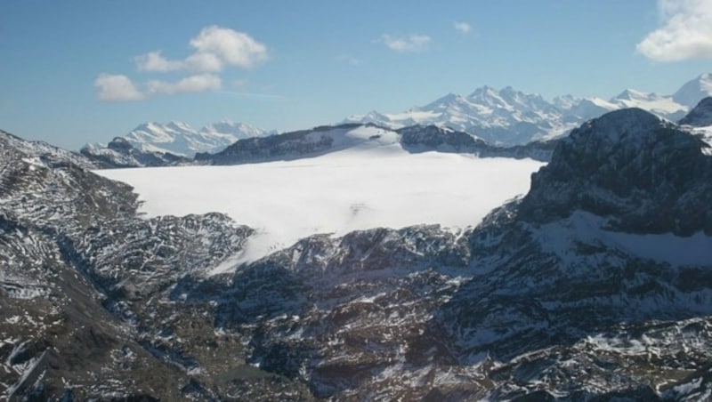 Der Plaine-Morte-Gletscher von Norden aus fotografiert (Bild: Wikipedia/sopa (CC BY-SA 3.0))