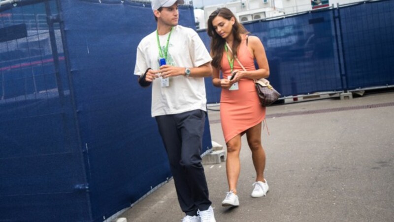 Thiem zeigte sich zuletzt beim F1-Grand-Prix in Spielberg mit Freundin Lili. (Bild: APA/GEORG HOCHMUTH)