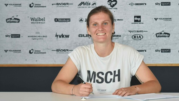 Die 1,66m große Stürmerin Viktoria Pinther freut sich auf die Rückkehr in die Österreichische Frauen Bundesliga. (Bild: SPG SCR Altach / FFC Vorderland)